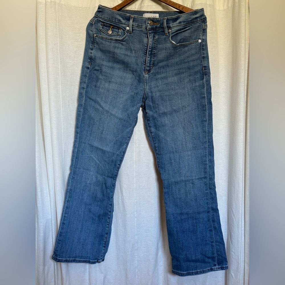 LOFT Blue Kick Crop Women's Jeans